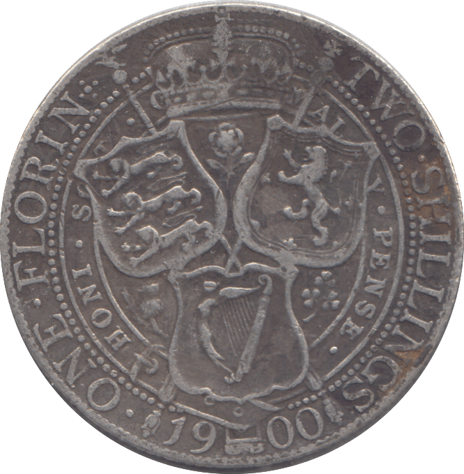 1900 FLORIN ( FINE ) - FLORIN - Cambridgeshire Coins
