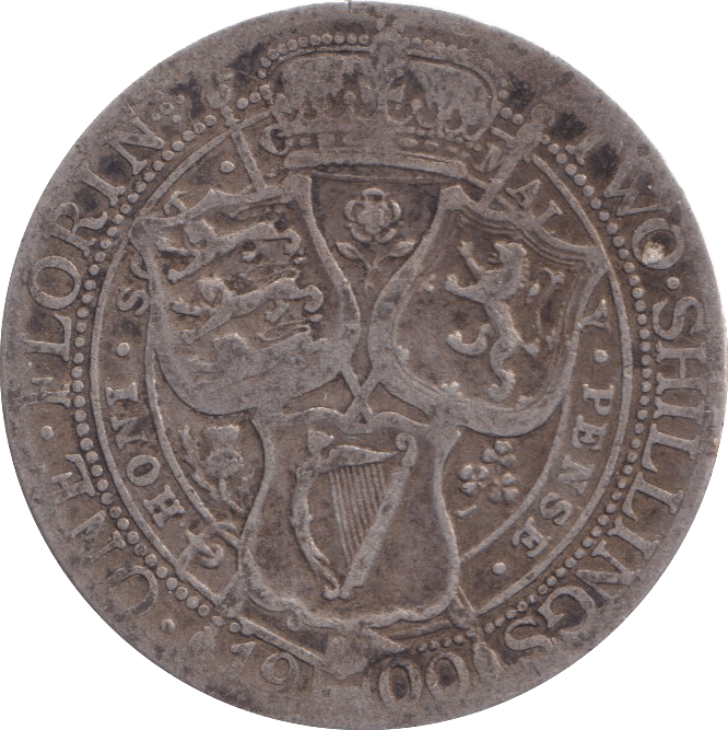 1900 FLORIN ( FINE ) - FLORIN - Cambridgeshire Coins
