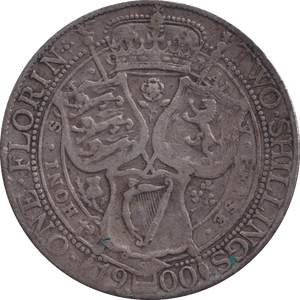 1900 FLORIN ( FINE ) - FLORIN - Cambridgeshire Coins