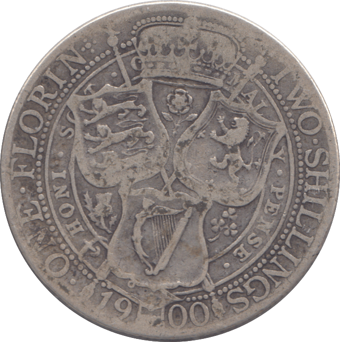 1900 FLORIN ( FINE ) - FLORIN - Cambridgeshire Coins