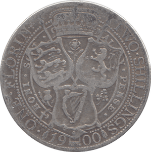 1900 FLORIN ( FNE ) - HALFCROWN - Cambridgeshire Coins