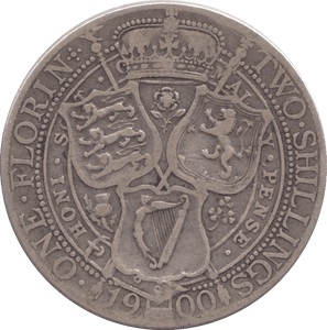 1900 FLORIN ( GF ) - FLORIN - Cambridgeshire Coins