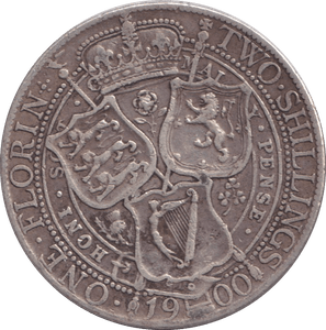 1900 FLORIN ( GF ) - FLORIN - Cambridgeshire Coins