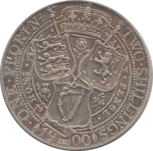 1900 FLORIN ( GVF ) - FLORIN - Cambridgeshire Coins