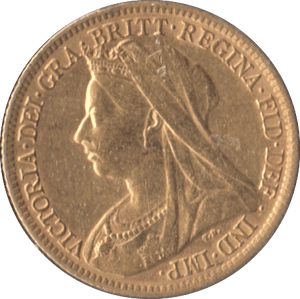 1900 GOLD HALF SOVEREIGN ( GVF ) 4 - HALF SOVEREIGN - Cambridgeshire Coins