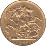 1900 GOLD SOVEREIGN ( GVF ) - SOVEREIGN - Cambridgeshire Coins