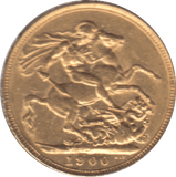 1900 GOLD SOVEREIGN ( GVF ) - SOVEREIGN - Cambridgeshire Coins