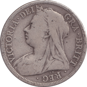 1900 HALF CROWN ( NF ) - Halfcrown - Cambridgeshire Coins