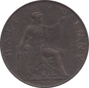 1900 HALF PENNY ( VF ) - HALFPENNY - Cambridgeshire Coins