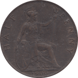 1900 HALF PENNY ( VF ) - HALFPENNY - Cambridgeshire Coins