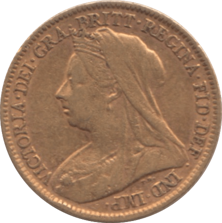 1900 HALF SOVEREIGN ( VF ) - HALF SOVEREIGN - Cambridgeshire Coins