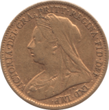 1900 HALF SOVEREIGN ( VF ) - HALF SOVEREIGN - Cambridgeshire Coins