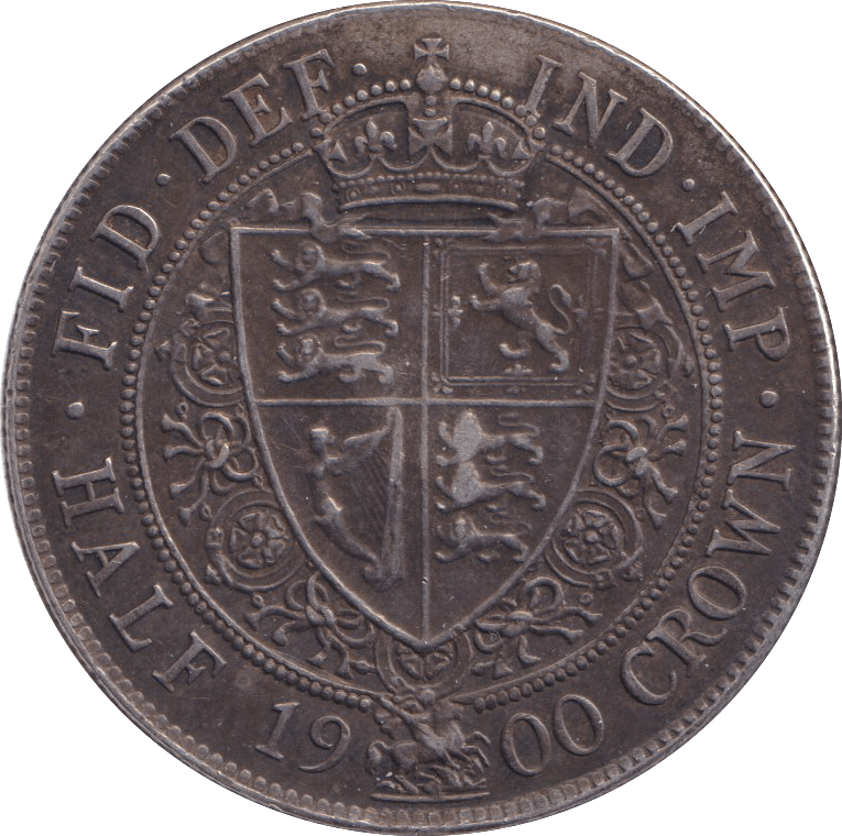 1900 HALFCROWN ( EF ) - HALFCROWN - Cambridgeshire Coins