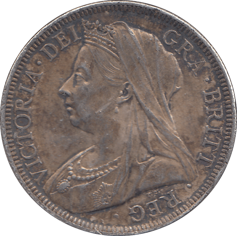 1900 HALFCROWN ( EF ) - HALFCROWN - Cambridgeshire Coins