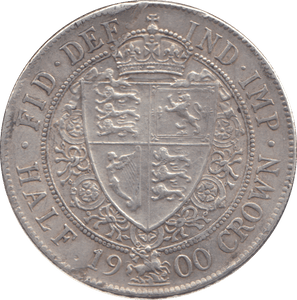 1900 HALFCROWN ( EF ) - HALFCROWN - Cambridgeshire Coins