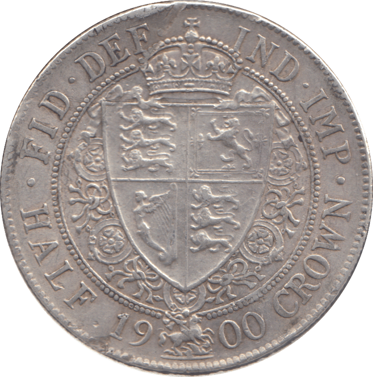 1900 HALFCROWN ( EF ) - HALFCROWN - Cambridgeshire Coins