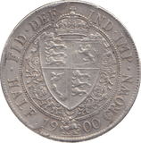1900 HALFCROWN ( EF ) - HALFCROWN - Cambridgeshire Coins