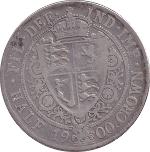 1900 HALFCROWN ( F ) - HALFCROWN - Cambridgeshire Coins