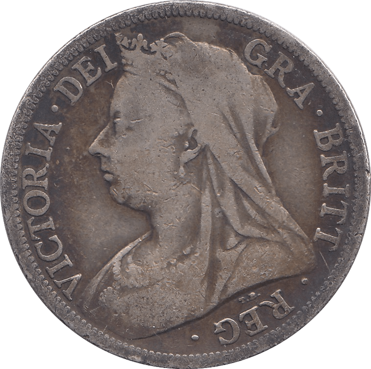 1900 HALFCROWN ( FINE ) - FLORIN - Cambridgeshire Coins