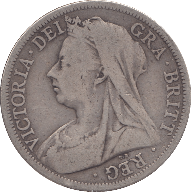 1900 HALFCROWN ( FINE ) - Halfcrown - Cambridgeshire Coins