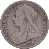 1900 HALFCROWN ( FINE ) - Halfcrown - Cambridgeshire Coins