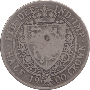 1900 HALFCROWN ( FINE ) - Halfcrown - Cambridgeshire Coins