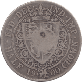 1900 HALFCROWN ( FINE ) - Halfcrown - Cambridgeshire Coins