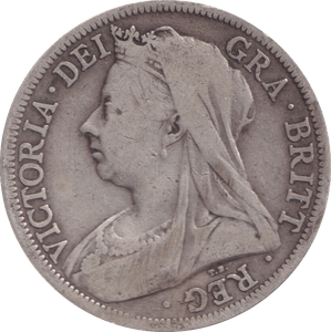 1900 HALFCROWN ( FINE ) - Halfcrown - Cambridgeshire Coins