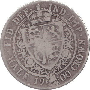 1900 HALFCROWN ( FINE ) - WORLD COINS - Cambridgeshire Coins