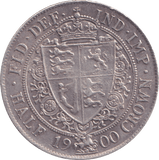 1900 HALFCROWN ( VF ) - HALFCROWN - Cambridgeshire Coins