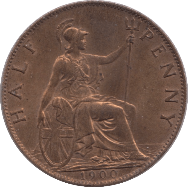 1900 HALFPENNY ( AUNC ) - Halfpenny - Cambridgeshire Coins