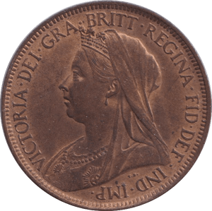 1900 HALFPENNY ( UNC ) - HALFPENNY - Cambridgeshire Coins