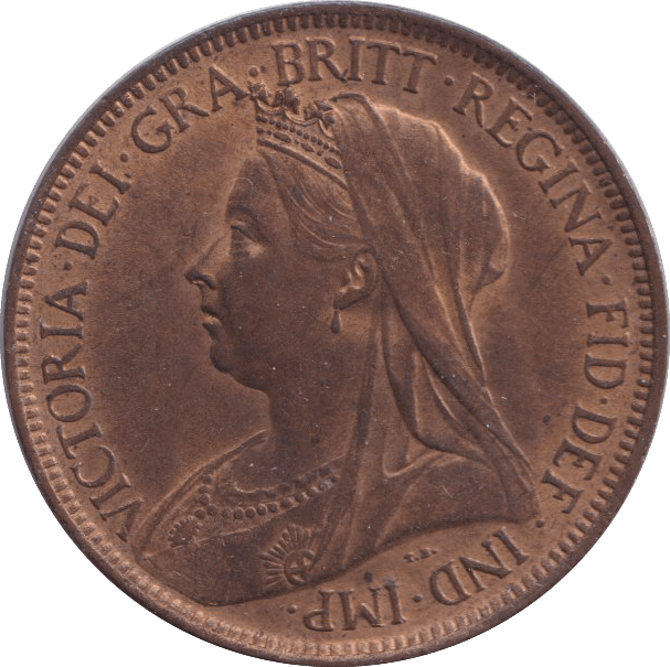 1900 HALFPENNY ( UNC ) - HALFPENNY - Cambridgeshire Coins