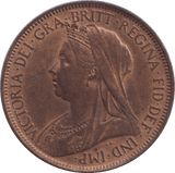 1900 HALFPENNY ( UNC ) - HALFPENNY - Cambridgeshire Coins