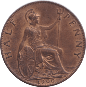 1900 HALFPENNY ( UNC ) - HALFPENNY - Cambridgeshire Coins