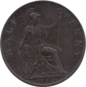 1900 HALFPENNY ( VF ) - Halfpenny - Cambridgeshire Coins
