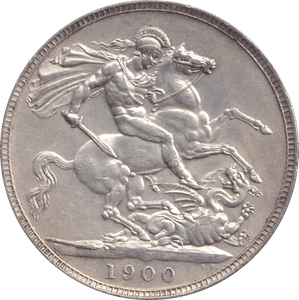 1900 LXIII CROWN ( AUNC ) - CROWN - Cambridgeshire Coins