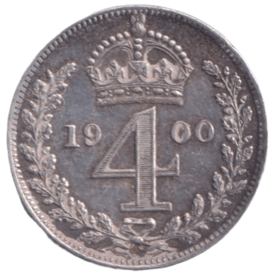1900 MAUNDY FOURPENCE ( UNC ) - MAUNDY FOURPENCE - Cambridgeshire Coins