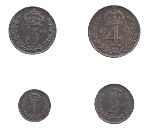 1900 MAUNDY SET VICTORIA - Maundy Set - Cambridgeshire Coins