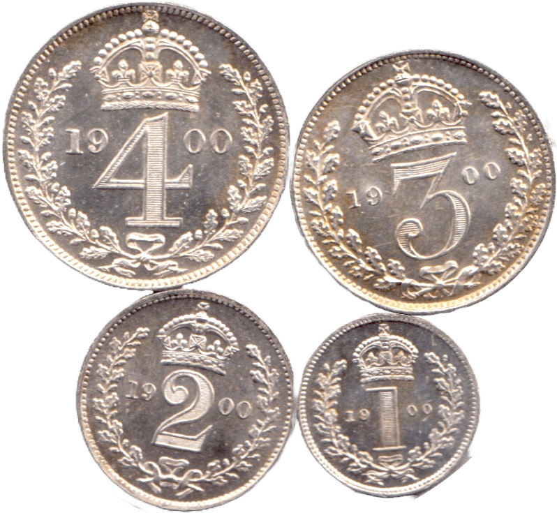 1900 MAUNDY SET VICTORIA - Maundy Set - Cambridgeshire Coins
