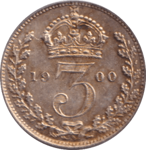 1900 MAUNDY THREEPENCE ( UNC ) - MAUNDY THREEPENCE - Cambridgeshire Coins