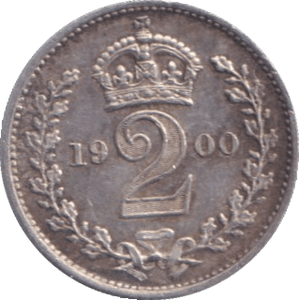 1900 MAUNDY TWOPENCE ( AUNC ) - MAUNDY TWOPENCE - Cambridgeshire Coins