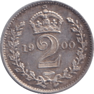 1900 MAUNDY TWOPENCE ( AUNC ) - MAUNDY TWOPENCE - Cambridgeshire Coins