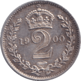 1900 MAUNDY TWOPENCE ( AUNC ) - MAUNDY TWOPENCE - Cambridgeshire Coins