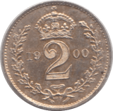 1900 MAUNDY TWOPENCE ( UNC ) - MAUNDY TWOPENCE - Cambridgeshire Coins
