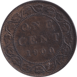 1900 ONE CENT CANADA - WORLD COINS - Cambridgeshire Coins