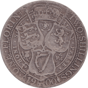 1900 ONE FLORIN ( FINE ) - FLORIN - Cambridgeshire Coins