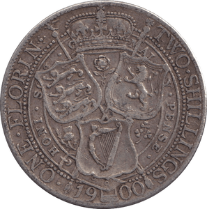 1900 ONE FLORIN ( GF ) - FLORIN - Cambridgeshire Coins