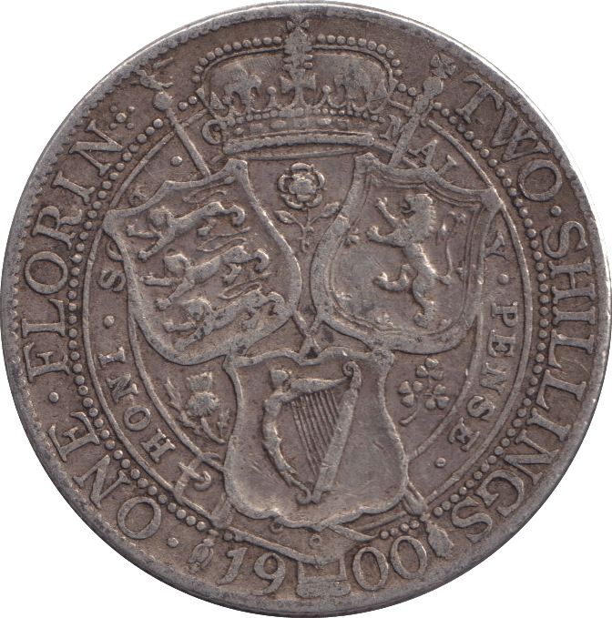 1900 ONE FLORIN ( GF ) - FLORIN - Cambridgeshire Coins