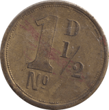 1900 ONE SHILLING TOKEN R.H AND SONS LONDON - OTHER TOKENS - Cambridgeshire Coins